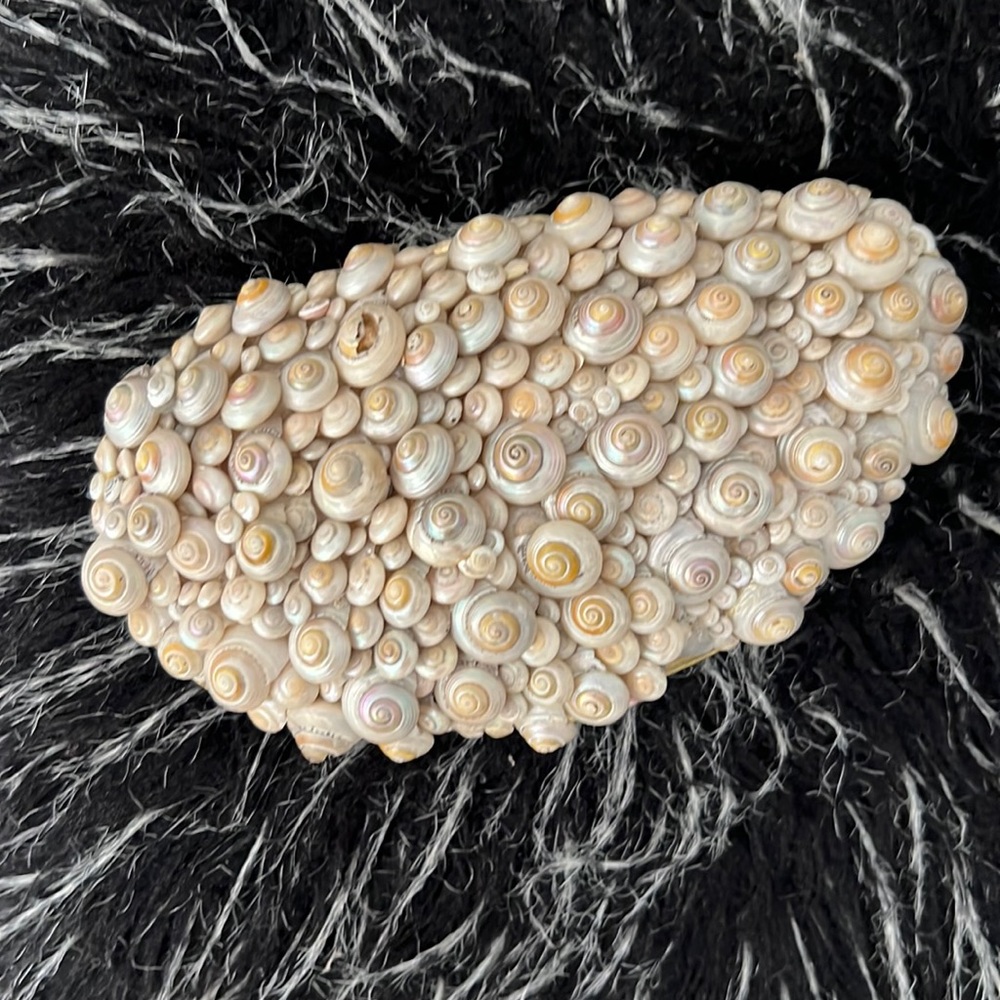 Robin grubman palm beach shell clutch